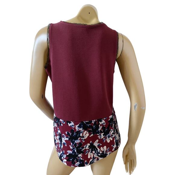 SIMPLY VERA VERA WANG Womens Petite Size PM Sleeveless Fringed Tank Top Shirt - Picture 4 of 8